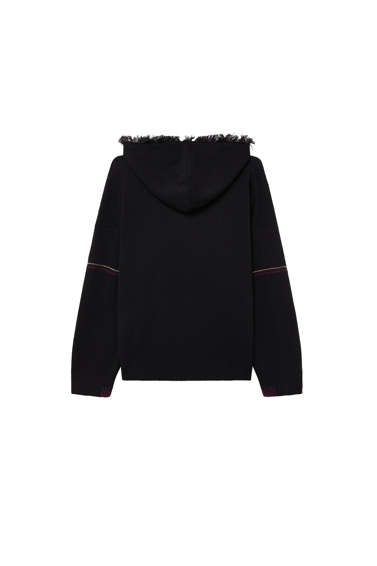 Kaia Hand-embroidered hoodie cashmere sweater